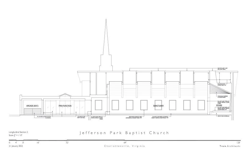 Architectural rendering of the Phase 2 Main Hall expansion